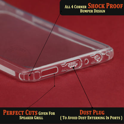 VAKIBO Super Premium Soft TPU Transparent Case With Dustplug,Side Grip,Corner Protection,lanyard Cuts,Camera Protection Suitable for OnePlus Nord CE2