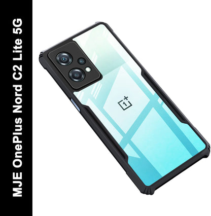 VAKIBO Super Premium Black Border Transparent Case With Corner Protection & Camera Protection Suitable for OnePlus Nord CE2 Lite