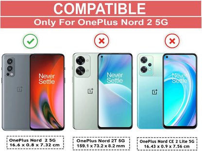 VAKIBO Super Premium Black Border Transparent Case With Corner Protection & Camera Protection Suitable for OnePlus Nord 2