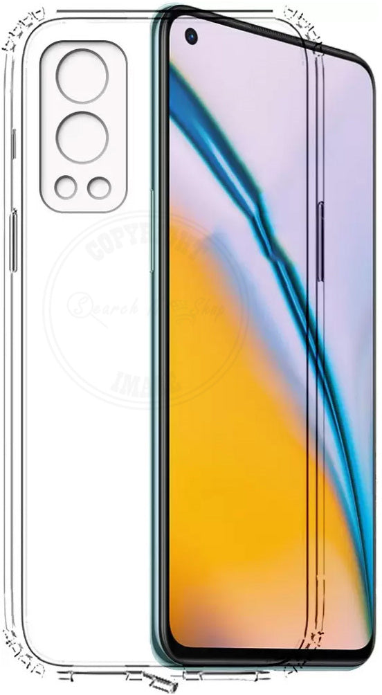 VAKIBO Super Premium Soft TPU Transparent Case With Dustplug,Side Grip,Corner Protection,lanyard Cuts,Camera Protection Suitable for OnePlus Nord 2