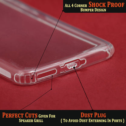 VAKIBO Super Premium Soft TPU Transparent Case With Dustplug,Side Grip,Corner Protection,lanyard Cuts,Camera Protection Suitable for OnePlus Nord 2