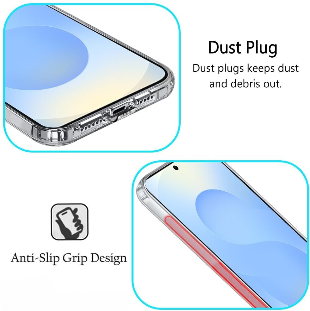 VAKIBO Premium Clear 1.5MM Thick Transparent Soft TPU Rubber Back Cover Case With Camera Protection Suitable for Mi Redmi Note 14 Pro 5G