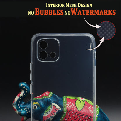 VAKIBO Super Premium Soft TPU Transparent Case With Dustplug,Side Grip,Corner Protection,lanyard Cuts,Camera Protection Suitable for Oppo A16k