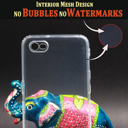 VAKIBO Super Premium Soft TPU Transparent Case With Dustplug,Side Grip,Corner Protection,lanyard Cuts,Camera Protection Suitable for Oppo A1K