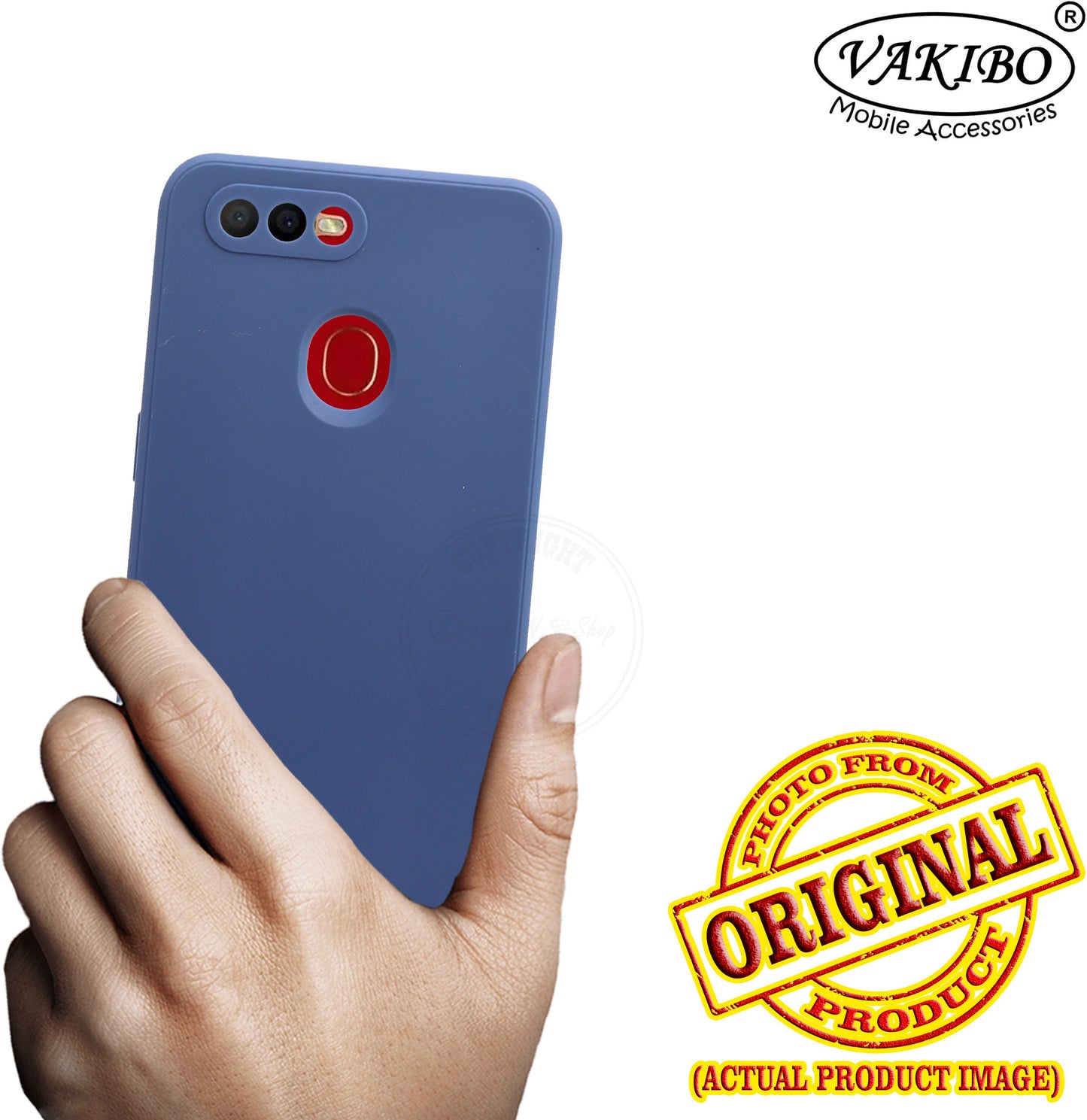 VAKIBO Blue Coloured Back Cover Case Suitable for Oppo A3s