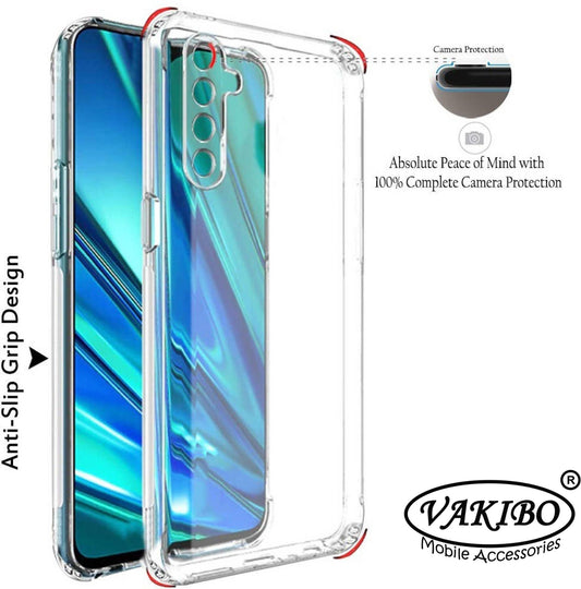 VAKIBO Super Premium Soft TPU Transparent Case With Dustplug,Side Grip,Corner Protection,lanyard Cuts,Camera Protection Suitable for Oppo A9 2020