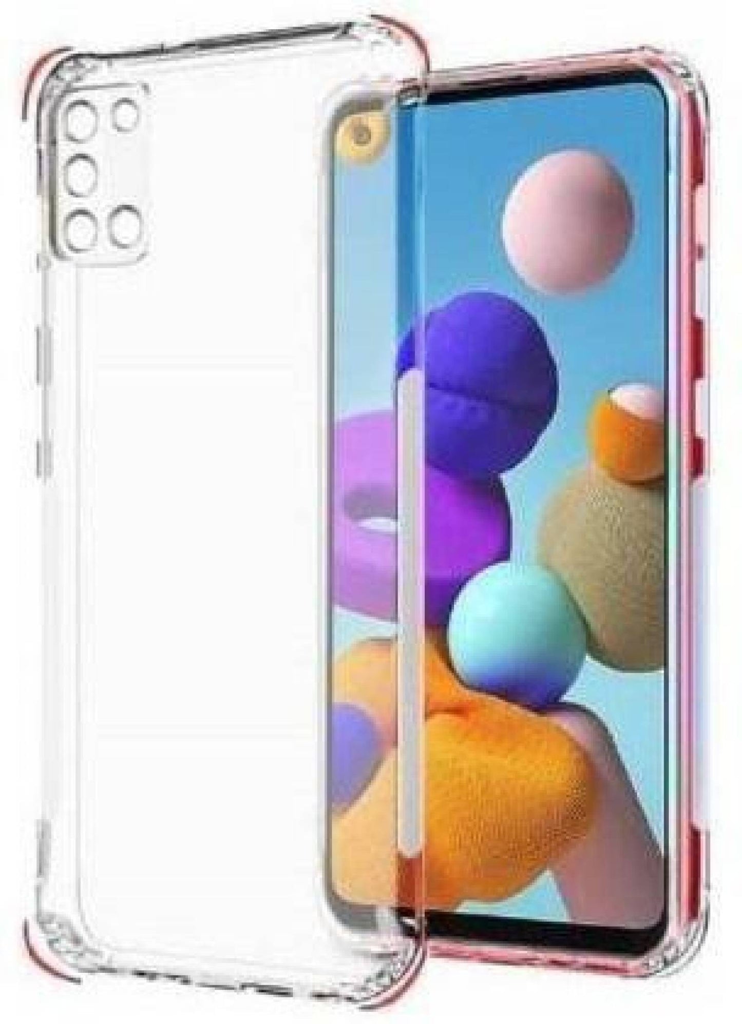 VAKIBO Super Premium Soft TPU Transparent Case With Dustplug,Side Grip,Corner Protection,lanyard Cuts,Camera Protection Suitable for Oppo A52