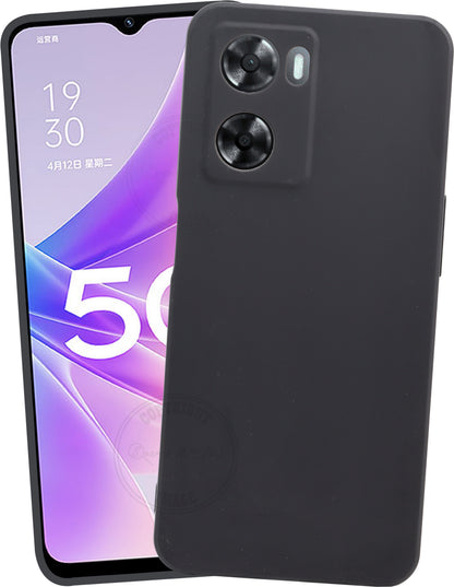 VAKIBO Matte 1.5 MM Thick With Camera Protection Black Coloured Soft TPU Rubber Back Cover Case Suitable for Oppo A57