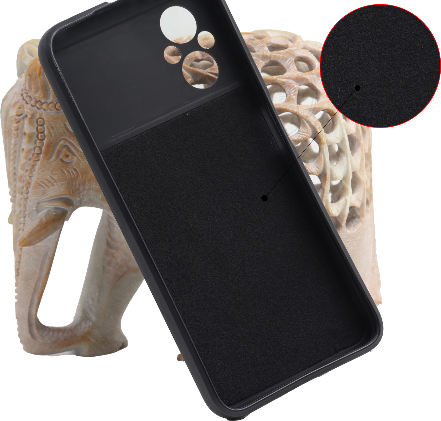 VAKIBO Matte 1.5 MM Thick With Camera Protection Black Coloured Soft TPU Rubber Back Cover Case Suitable for Oppo A57