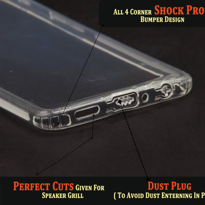 VAKIBO Super Premium Soft TPU Transparent Case With Dustplug,Side Grip,Corner Protection,lanyard Cuts,Camera Protection Suitable for Oppo Reno 3
