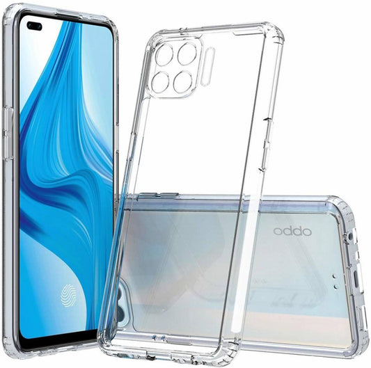 VAKIBO Super Premium Soft TPU Transparent Case With Dustplug,Side Grip,Corner Protection,lanyard Cuts,Camera Protection Suitable for Oppo F17 Pro