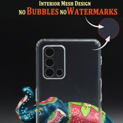 VAKIBO Super Premium Soft TPU Transparent Case With Dustplug,Side Grip,Corner Protection,lanyard Cuts,Camera Protection Suitable for Oppo A74