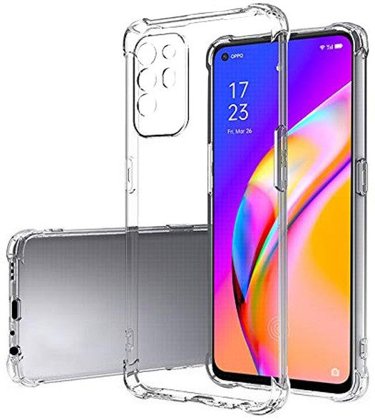 VAKIBO Super Premium Soft TPU Transparent Case With Dustplug,Side Grip,Corner Protection,lanyard Cuts,Camera Protection Suitable for Oppo F19 Pro Plus