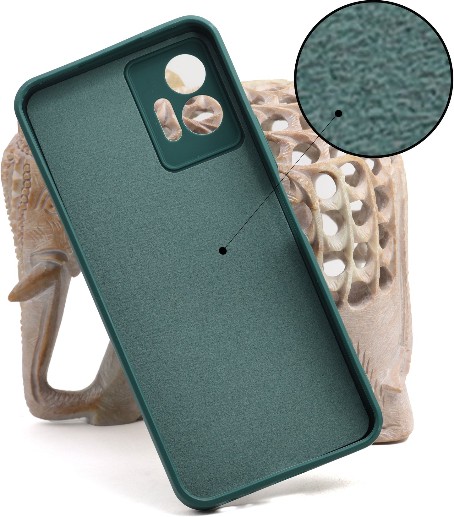 VAKIBO Matte 1.5 MM Thick With Camera Protection Green Coloured Soft TPU Rubber Back Cover Case Suitable for Samsung Galaxy A73