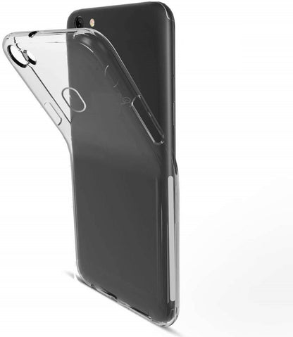 VAKIBO Super Premium Soft TPU Transparent Case With Dustplug,Side Grip,Corner Protection,lanyard Cuts,Camera Protection Suitable for Oppo F5