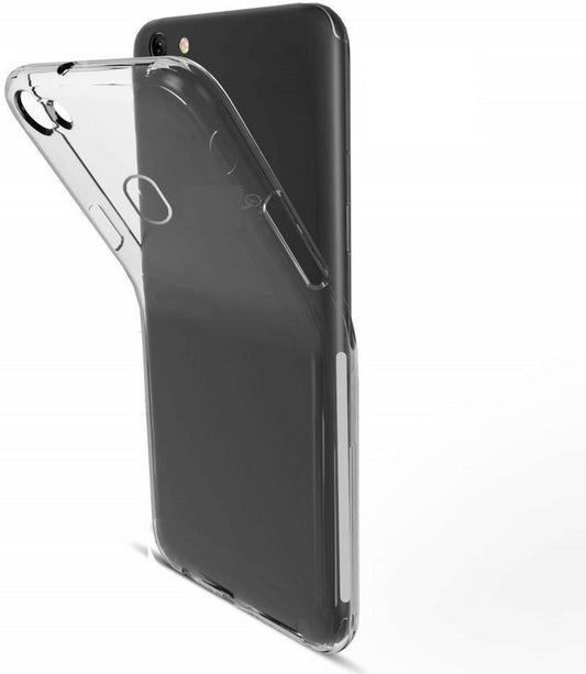 VAKIBO Super Premium Soft TPU Transparent Case With Dustplug,Side Grip,Corner Protection,lanyard Cuts,Camera Protection Suitable for Oppo F5