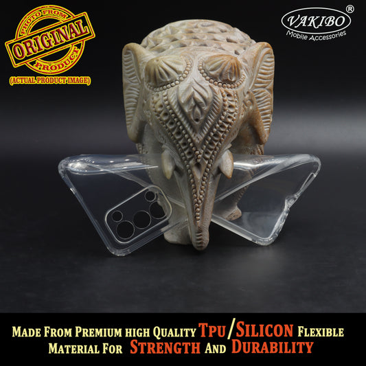 VAKIBO Super Premium Soft TPU Transparent Case With Dustplug,Side Grip,Corner Protection,lanyard Cuts,Camera Protection Suitable for Oppo Reno 5