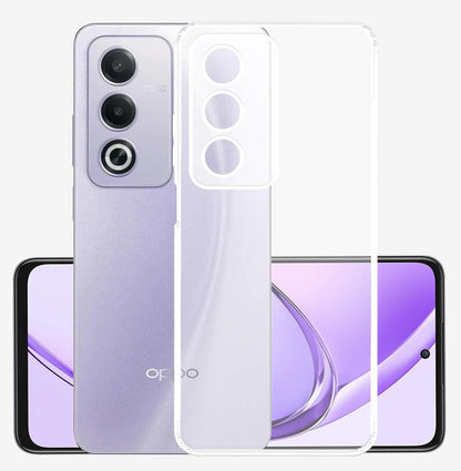 VAKIBO Premium Clear 1.5MM Thick Transparent Soft TPU Rubber Back Cover Case With Camera Protection Suitable for Oppo A3 Pro
