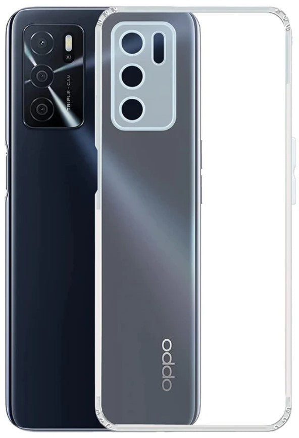 VAKIBO Super Premium Soft TPU Transparent Case With Dustplug,Side Grip,Corner Protection,lanyard Cuts,Camera Protection Suitable for Oppo A16