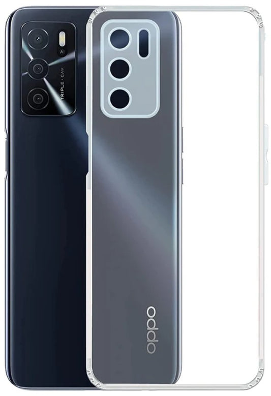 VAKIBO Super Premium Soft TPU Transparent Case With Dustplug,Side Grip,Corner Protection,lanyard Cuts,Camera Protection Suitable for Oppo A16