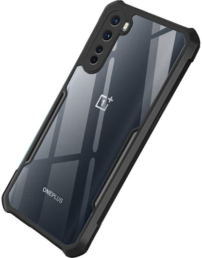 VAKIBO Super Premium Black Border Transparent Case With Corner Protection & Camera Protection Suitable for Oneplus Nord