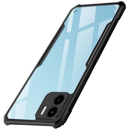 VAKIBO Best Selling Black and Transparent Back Cover Case Made With Soft TPU and Acrylic With 4 Corner and Camera Protection Suitable for Mi Redmi A1