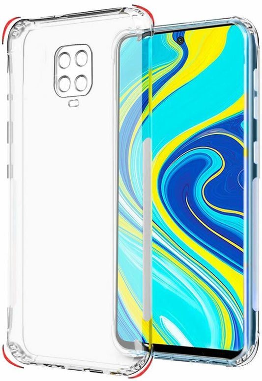 VAKIBO Super Premium Soft TPU Transparent Case With Dustplug,Side Grip,Corner Protection,lanyard Cuts,Camera Protection Suitable for RN9 Pro Max