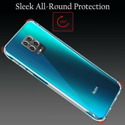 VAKIBO Super Premium Soft TPU Transparent Case With Dustplug,Side Grip,Corner Protection,lanyard Cuts,Camera Protection Suitable for Poco M2 Pro