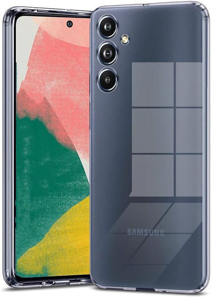 VAKIBO Premium Clear 2MM Thick Transparent Soft TPU Rubber Back Cover Case With Camera Protection Suitable for Samsung Galaxy F34 5G