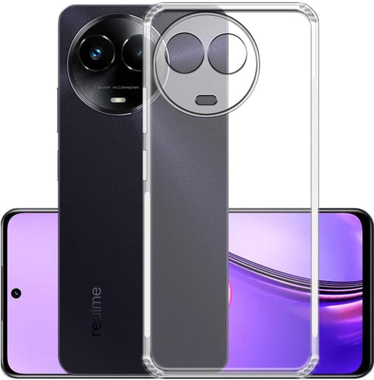 VAKIBO Premium Clear 1.5MM Thick Transparent Soft TPU Rubber Back Cover Case With Camera Protection Suitable for Realme 11X 5G