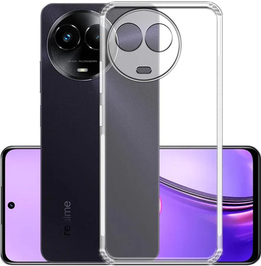 VAKIBO Premium Clear 1.5MM Thick Transparent Soft TPU Rubber Back Cover Case With Camera Protection Suitable for Realme 11 5G