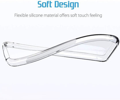 VAKIBO Premium Clear 1.5MM Thick Transparent Soft TPU Rubber Back Cover Case With Camera Protection Suitable for Samsung Galaxy S21