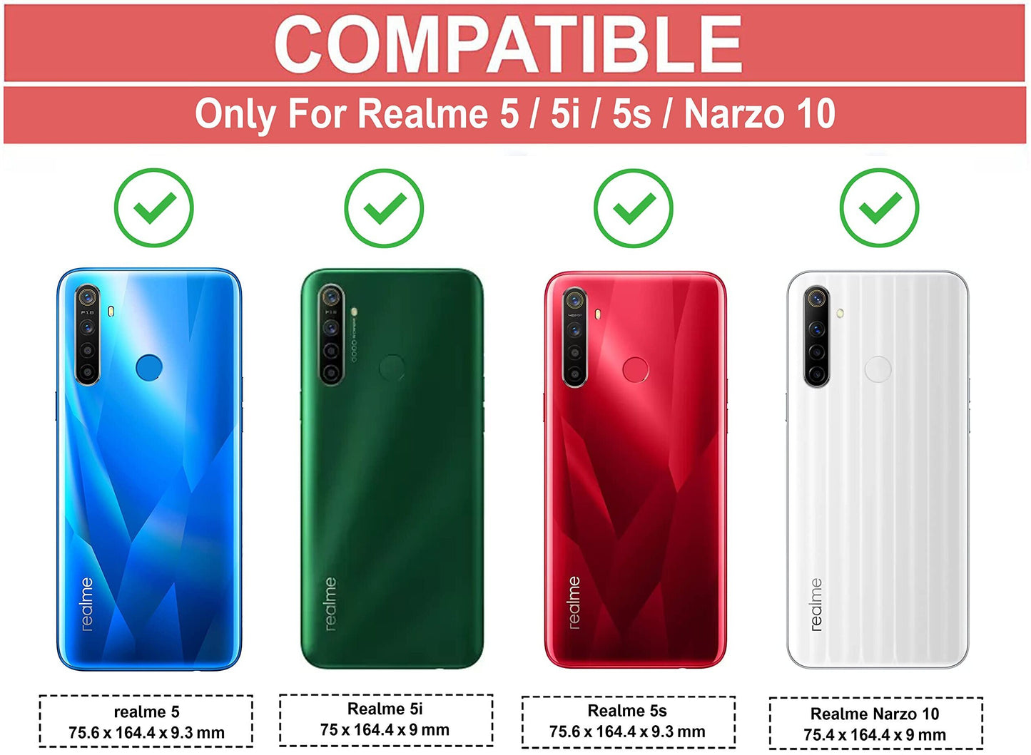 VAKIBO Super Premium Black Border Transparent Case With Corner Protection & Camera Protection Suitable for Realme Narzo 20A