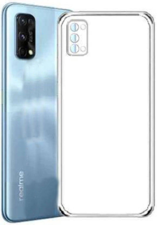 VAKIBO Super Premium Soft TPU Transparent Case With Dustplug,Side Grip,Corner Protection,lanyard Cuts,Camera Protection Suitable for Realme 7 Pro