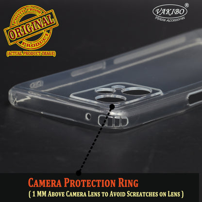 VAKIBO Super Premium Soft TPU Transparent Case With Dustplug,Side Grip,Corner Protection,lanyard Cuts,Camera Protection Suitable for Realme 9 Pro 5G