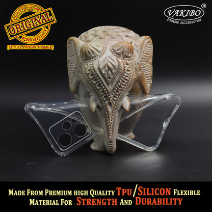 VAKIBO Super Premium Soft TPU Transparent Case With Dustplug,Side Grip,Corner Protection,lanyard Cuts,Camera Protection Suitable for Oneplus Nord CE2 Lite