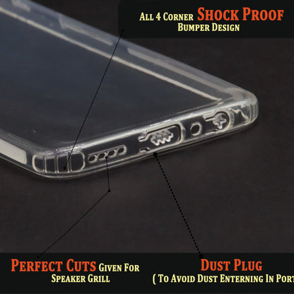 VAKIBO Super Premium Soft TPU Transparent Case With Dustplug,Side Grip,Corner Protection,lanyard Cuts,Camera Protection Suitable for Realme 9 ProPlus