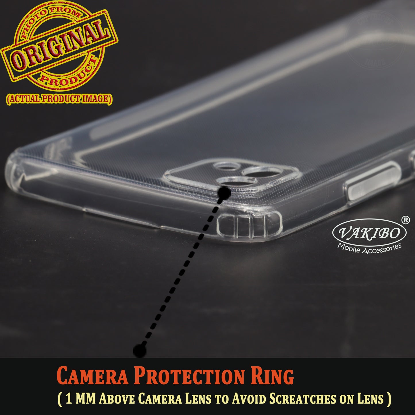 VAKIBO Super Premium Soft TPU Transparent Case With Dustplug,Side Grip,Corner Protection,lanyard Cuts,Camera Protection Suitable for Realme C20