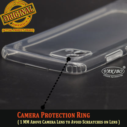 VAKIBO Super Premium Soft TPU Transparent Case With Dustplug,Side Grip,Corner Protection,lanyard Cuts,Camera Protection Suitable for Realme C11 2021
