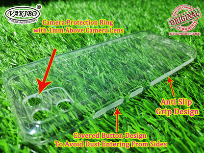 VAKIBO Super Premium Soft TPU Transparent Case With Dustplug,Side Grip,Corner Protection,lanyard Cuts,Camera Protection Suitable for Realme C11