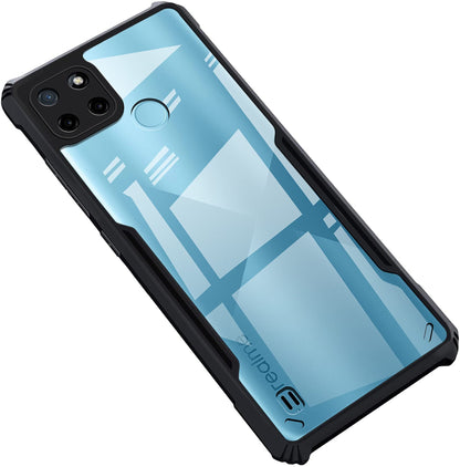 VAKIBO Super Premium Black Border Transparent Case With Corner Protection & Camera Protection Suitable for Realme C25Y