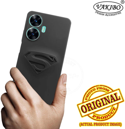 VAKIBO Black Coloured Back Cover Case Suitable for Realme Narzo N55