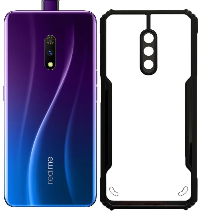 VAKIBO Super Premium Black Border Transparent Case With Corner Protection & Camera Protection Suitable for Oppo K3