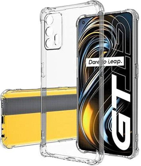 VAKIBO Super Premium Soft TPU Transparent Case With Dustplug,Side Grip,Corner Protection,lanyard Cuts,Camera Protection Suitable for Realme X7 Max