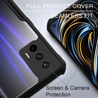 VAKIBO Super Premium Black Border Transparent Case With Corner Protection & Camera Protection Suitable for Realme X7 Max