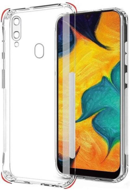 VAKIBO Super Premium Soft TPU Transparent Case With Dustplug,Side Grip,Corner Protection,lanyard Cuts,Camera Protection Suitable for Samsung A10s