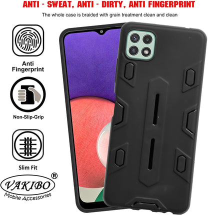 VAKIBO Black Coloured Back Cover Case Suitable for Samsung Galaxy A22 5G