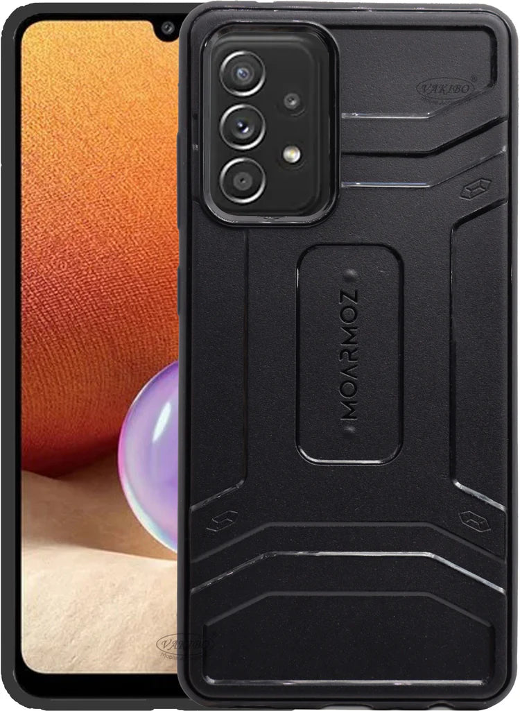 VAKIBO Moarmoz Shock Proof Black Coloured Soft TPU Back Cover Case Suitable for Samsung Galaxy A52 5G