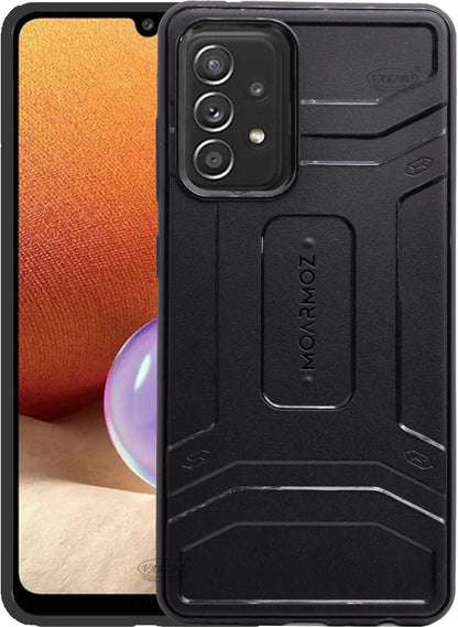VAKIBO Moarmoz Shock Proof Black Coloured Soft TPU Back Cover Case Suitable for Samsung Galaxy A52 5G