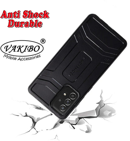 VAKIBO Moarmoz Shock Proof Black Coloured Soft TPU Back Cover Case Suitable for Samsung Galaxy A52 5G